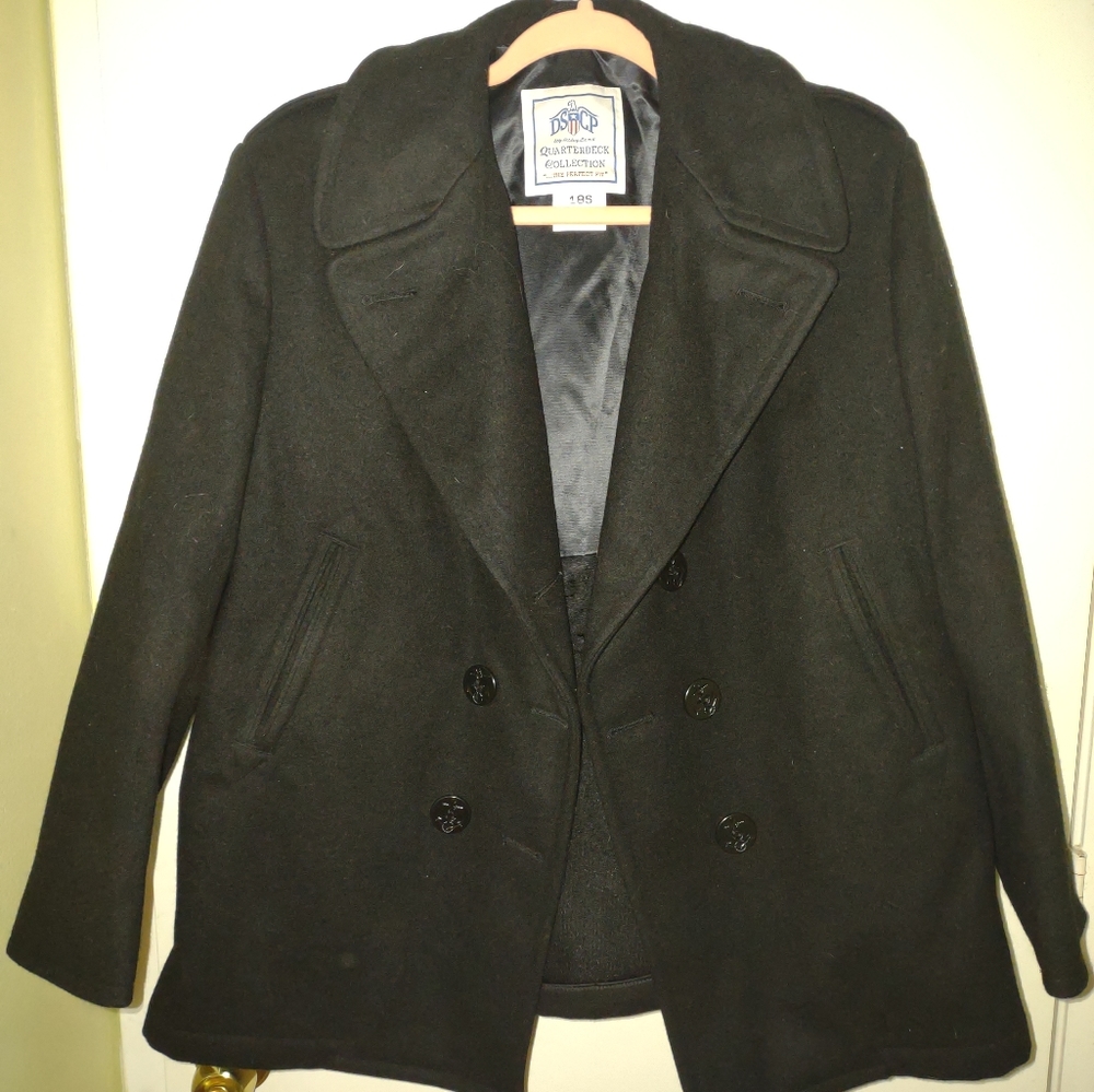 DSCP US Navy Military Peacoat Jacket Sz 18S
